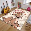 Custom Bambi Mat Personalized Name, Polyester Washable Indoor Entryway Rug, Gift for Christmas, Easter, Thanksgiving Day