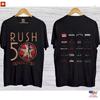 С Рождеством Rush R50 Tour 2026 Rush Band Хлопок Унисекс Все Размеры Футболка Унисекс Футболка