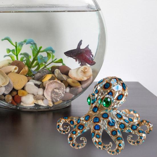 Sea Animal Figurine Simulated Turtle Octopus Statue Sculpture Home Office Desktop Fish Tank Aquarium Decoration Ornament