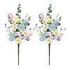 Easter Egg Stems Spring Artificial Floral Picks Simulated Foam Egg Branch for Home Vase Filler Table Centerpiece