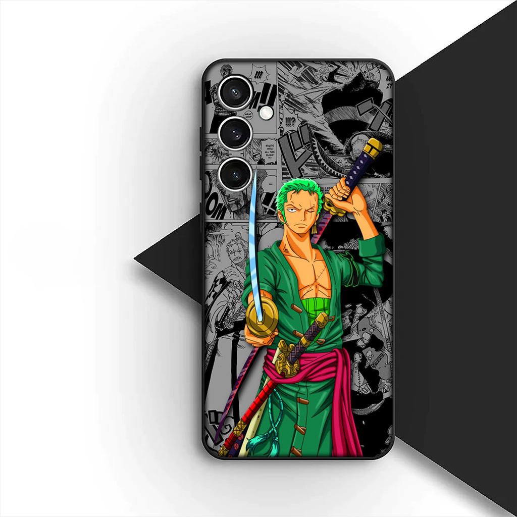 Cover for Samsung Galaxy S24 S25 S23 FE Ultra Plus S7 Edge S25+ S23+ A56 5G Phone Case Roronoa Zoro Boa Hancock One Luffy Pieces