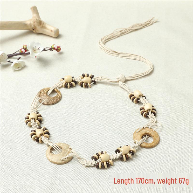 Богемный Этнический Металлический Пояс-Цепочка на Талию Высокого Класса для Женщин - Ретро, Универсальный Модный Аксессуар