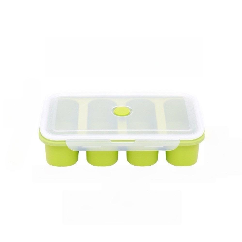 With Lid Freezer Soup Tray Silicone Food Meal Molds Multipurpose Soup Ice Cube Molds Soup Storage
