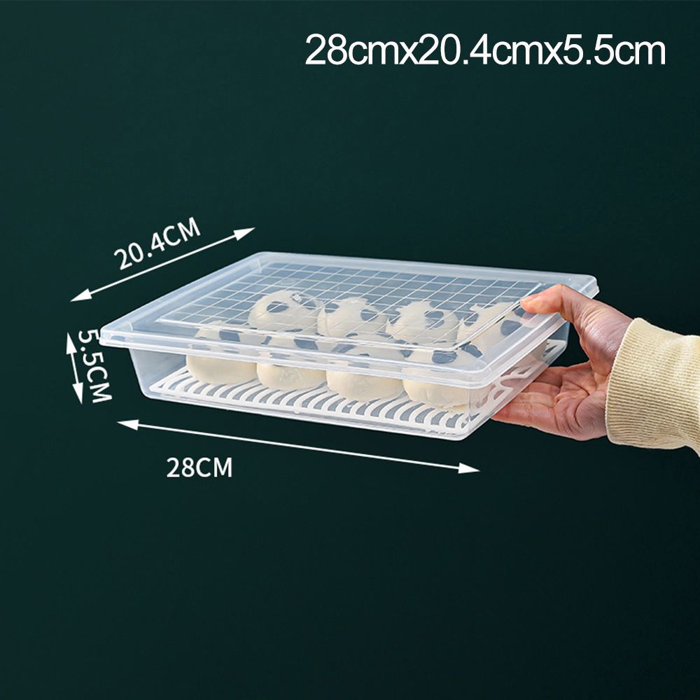 Supplies Vegetable Meat Refrigerator Organizer Freezing Food Drain Storage Box Drainage Container