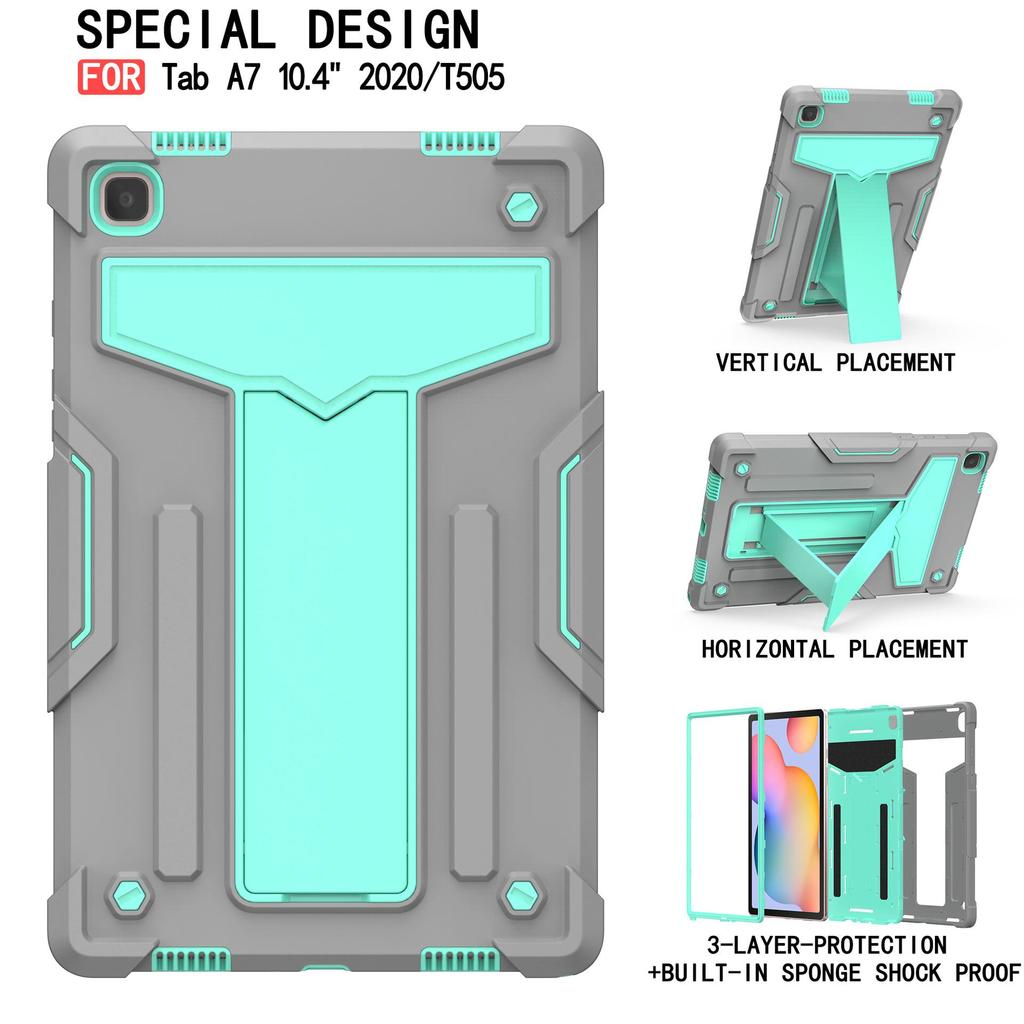 Защитный силиконовый чехол для планшета Samsung T515 с Т-образным кронштейном — защита от падений для планшета T507