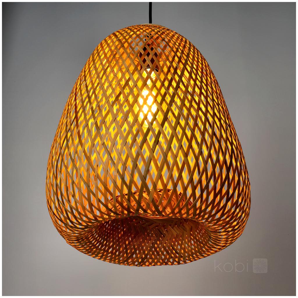 Boho bamboo hanging lamp 30cm 1xE27