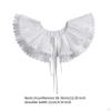 Women Pleated Collar Detachable Elegant Soft Court Shawl False for Shirts
