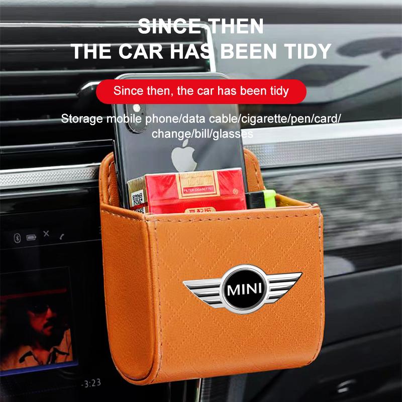 Car Air Outlet Storage Box Phone Glasses Organizer Car Goods For Mini Cooper One S Clubman R50 R53 R56 R60 F55 F56 R57 R58 R59