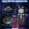 Проектор НЛО Галактика Планетарий Звездный проектор Светодиодные огни Ночник для спальни Потолок Звездная туманность Декор Взрослые Дети Подарки