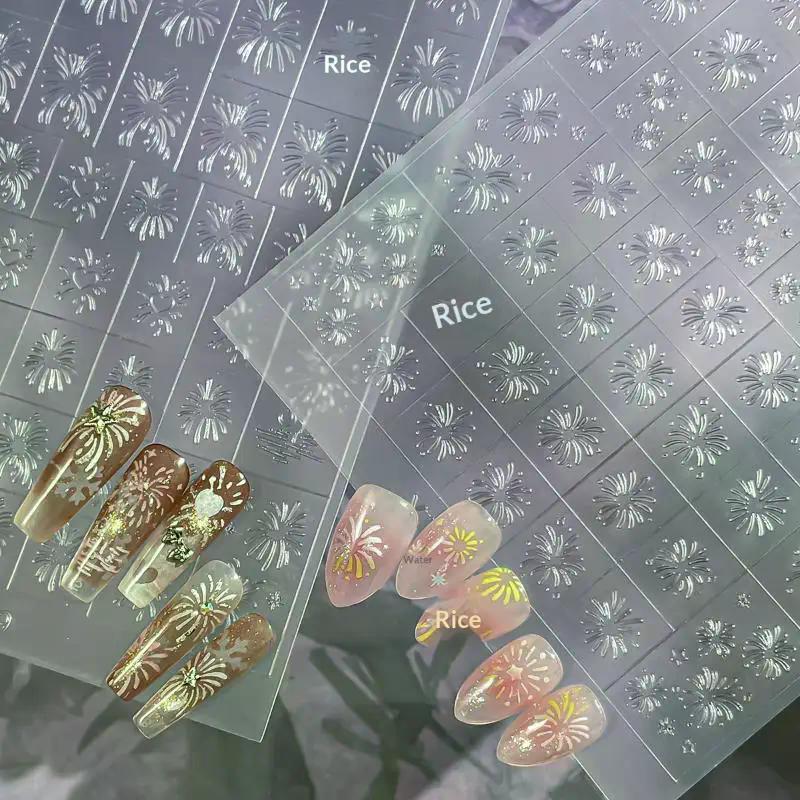 Hollow Fashion French Nail Stickers Transparent Spray-painted Nail Art Accessories Simple Heart-shaped Butterfly Nail Stickers