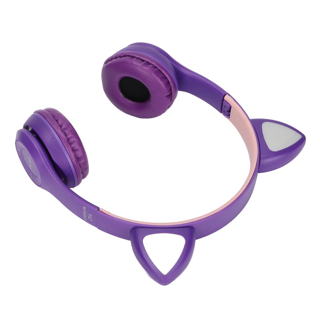Y47 Cartoon Cat Ear BT Headset Стабильная стерео беспроводная BT-гарнитура для детей и девочек