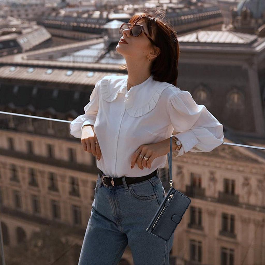 For OnePlus Ace 5 Pro 5G/OnePlus 13R 5G Case Zipper Pocket Multiple Card Slots Leather Phone Cover