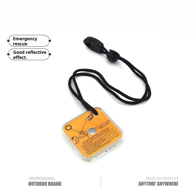 Outdoor Survival Reflector Multifunctional Signal Mirror Wilderness SOS Mirror
