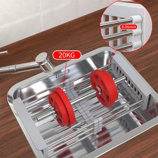 Телескопическая сушилка для раковины Yousheng, компактная сушилка для посуды из нержавеющей стали, выдвижной многофункциональный органайзер для кухонной раковины