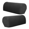 2Pcs/Set Couch Chair Protector Removable Armchair Covers Replaceable Solid Color Modern Polyester Fiber Armrest Arm Stretch Sofa
