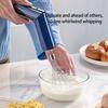 Small Handheld Mixer 3 Speed Mode Wireless Operation Foldable Storage Double Stainless Steel Whisks Attachments