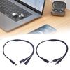 Dual DC Power Y Cable 5.5 X 2.1mm Connector 1 Female To 2 Male / 1 Male To 2 Female for Security Cameras and Monitors