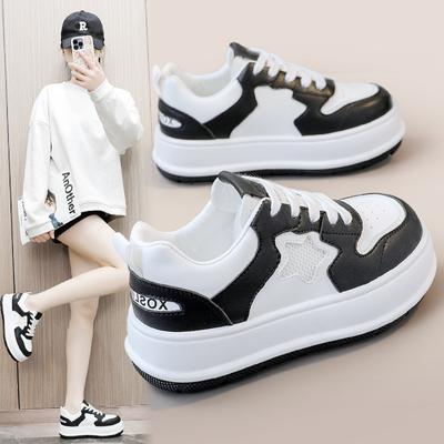 Z6609 Новые белые туфли женские весна-лето дышащие туфли на увеличенной платформе для пап повседневные туфли-лодочки белые туфли