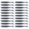 20Pcs Artificial Simulation Silicone Fishing Lure Soft Bait T Tail Soft Worm Accessory