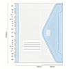 11-Hole A4 Binder Pockets Macaron Color Transparent Binder Pocket Organizer Folders Document Pouch Bag with Label School Office