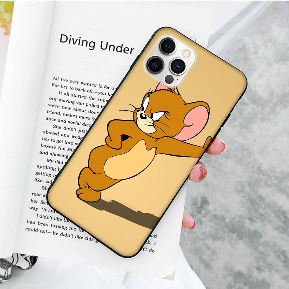 Мягкий чехол JT48 Mouse Cat Tom and Jerry для OPPO Reno 8 6 5 4 Pro Plus Find X3 A17 A3 A31 A38 A40 A53 A54 A55 A74 A76 A78 A77 A80 A94 A95 A96 Lite