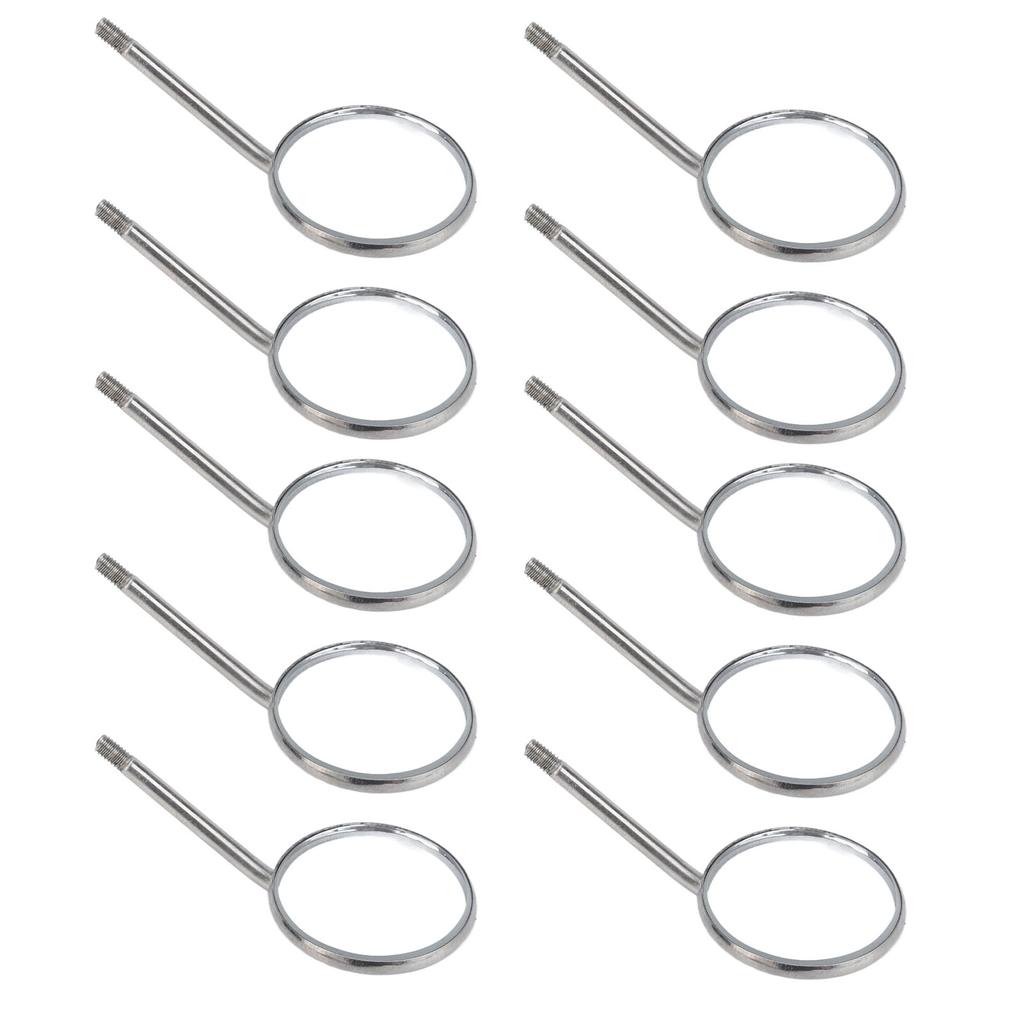 10 штук смотровых зеркал из нержавеющей стали, тип 4 зуба, для ухода за полостью рта