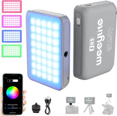 Weeylite Мини Фотография RGB Фотография Карманный Окружающий Цветной Экстрактор из Приложения для Смартфона Легкий и 60 CRI с для Смартфона YouTube Прямого Эфира Видео