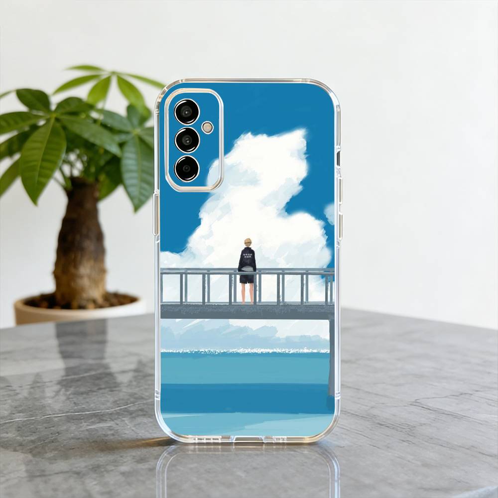 Один у моря Чехол для телефона Прозрачный Силиконовый Мягкий Для SamsungA10,12,20,21S,30,31,40,50,51,52,70,71