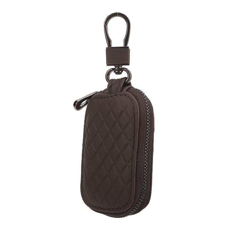 Cowhide Car Key Holder Motorcycle Mini Car Key Holder Access Card Key Storage Bag
