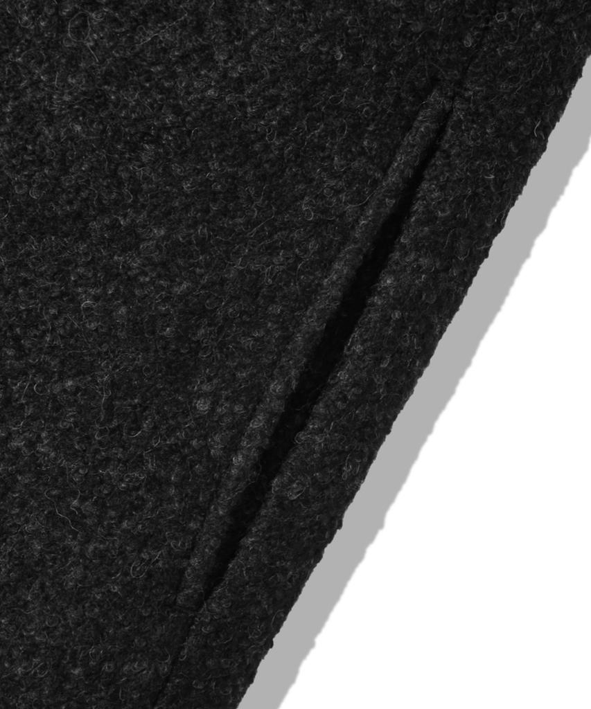 Куртка Trillion Wool с заплатами на локтях, двумя карманами и пуговицами_Черная