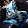 1pc Polar bear, Winter blanket Lightweight Flannel Throw for Sofa Bed Travel Camping Livingroom Office Couch Chair