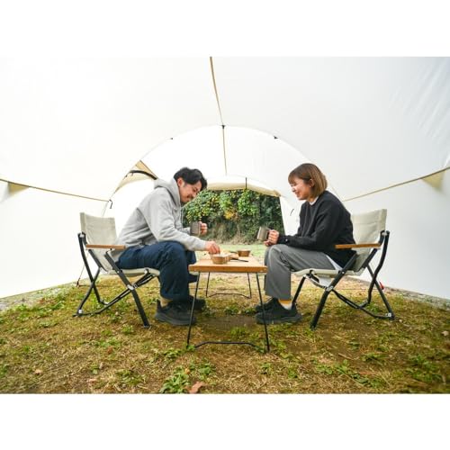 Snow Peak Vault Ivory [4-person] Tent with Inner Tent - Easy Setup Tent Shelter for Camping and Outdoor Activities