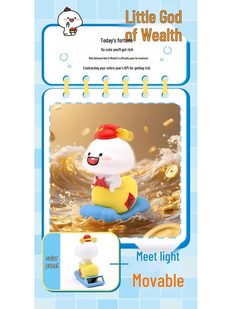 Shifeng LK2508 Solar-Powered Blind Box Series: Officially Licensed Adorable Baby Desktop Ornaments