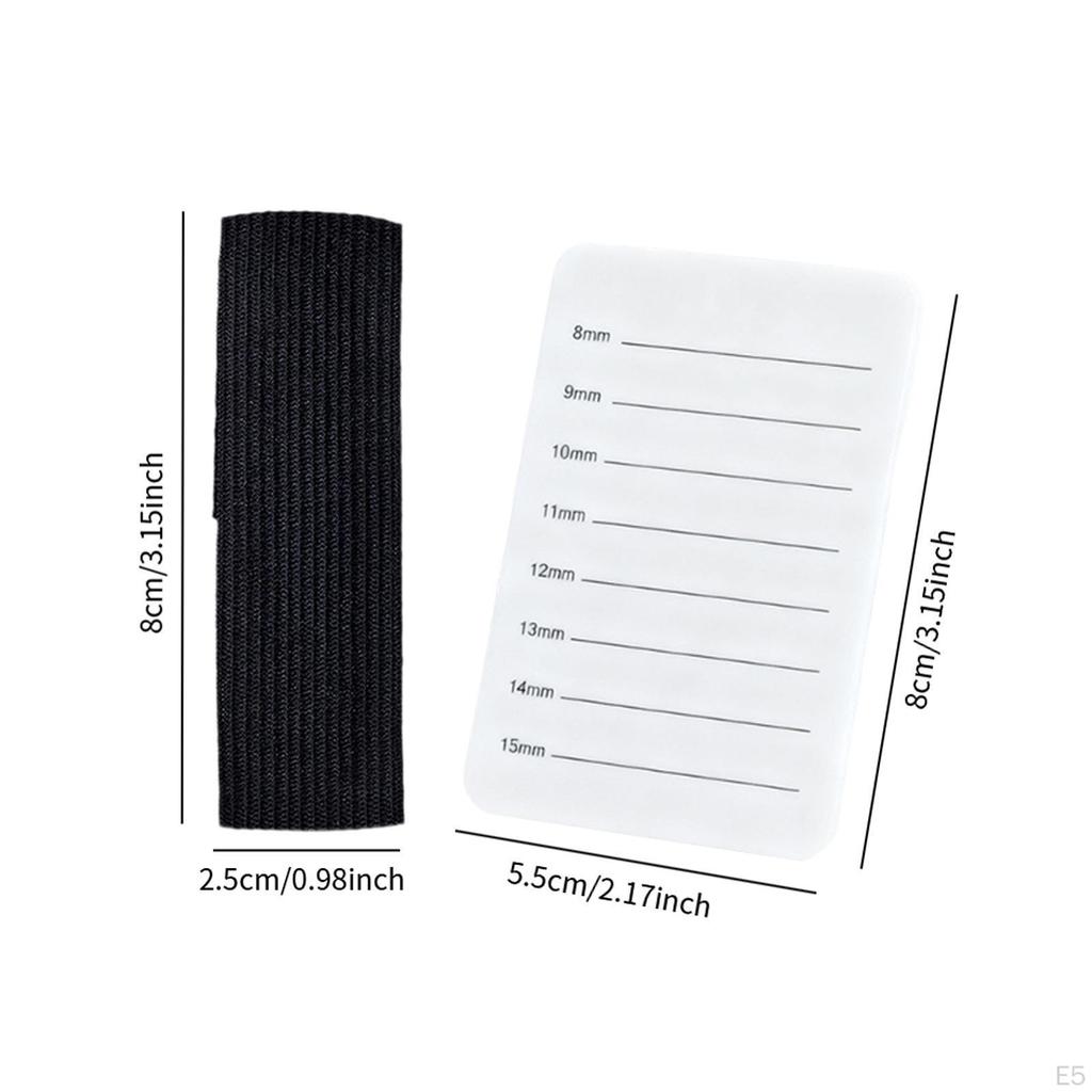 Eyelash Extension Hand Pallet Tray Lash Holder Professional Sturdy Practice Strip Palette