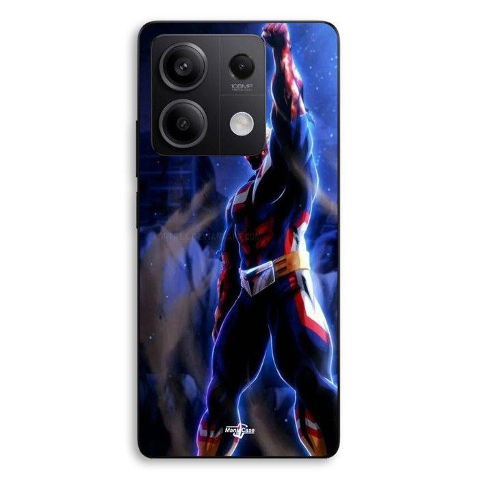 Coque de téléphone - MANIACASE - Xiaomi Redmi Note 13 5G - Silicone TPU - Motif All Might (My Hero Academia) - Noir