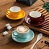 75ml/200ml Ceramic Mug Latte Art Cup With Saucer for Cappuccino Manual Brew Coffee Cup New Bone China for Coffee Shop Barista