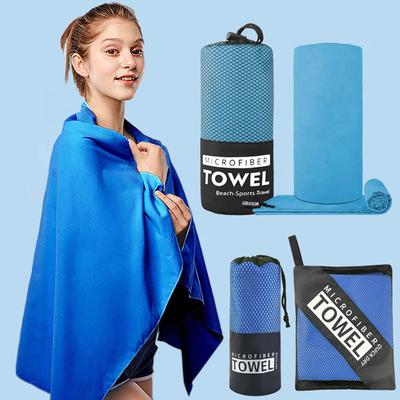 Полотенце из микрофибры Толстое Быстросохнущее Впитывающее Большое Супермягкое и Легкое Идеально для Путешествий Спорта и Фитнеса Для Йоги