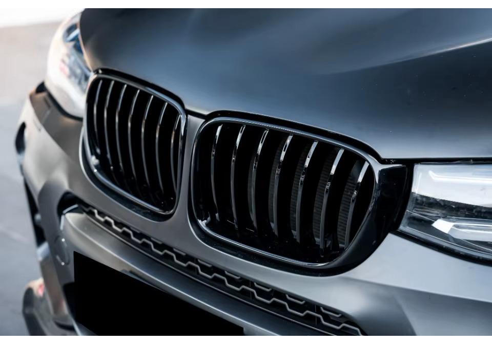 Модифицированная двухрядная решетка радиатора для BMW X3/X4 (F25/F26 2014-2017)
