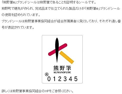 Kumano Brush (Makeup Brush) Chikuhodo Regular Series Powder Brush, Sokoho R-P2 Black Line Makeup Brush