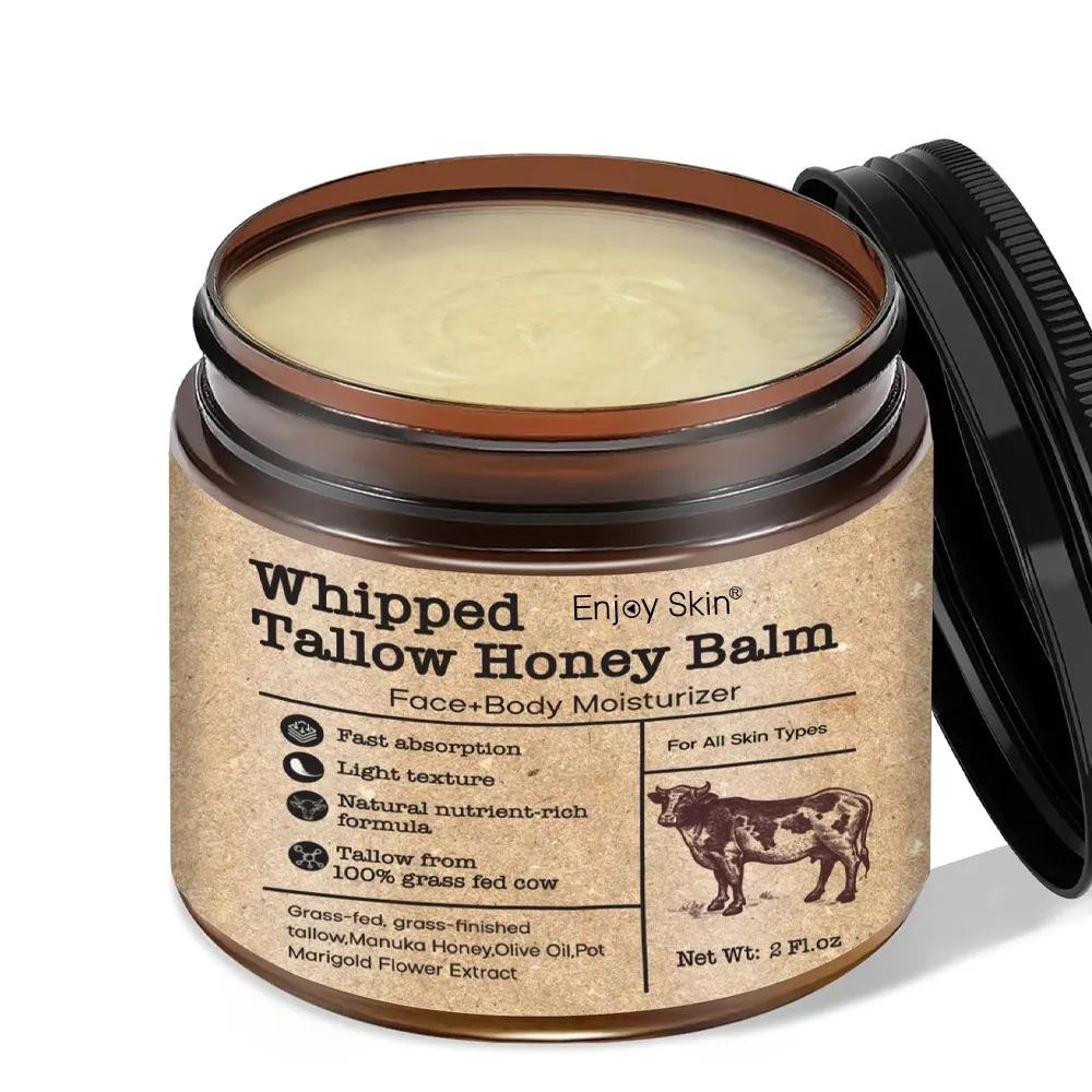 Butter cream, solid tallow cream, moisturizing cream, moisturizing honey face cream