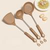 Silicone Kitchenware Utensils Non-stick PP Handle Spatula Cookware  Ladle Egg Beaters Shovel Soup Spoon Kitchenware Set