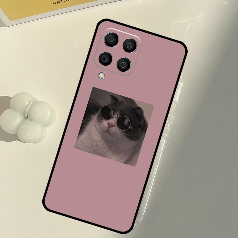 Розовый Эстетичный Милый Кот Животное Для Samsung Galaxy M15 M35 M21 M16 M06 M33 M13 M53 M11 M31 M55 M14 M34 M54 M12 M32 M52 Чехол