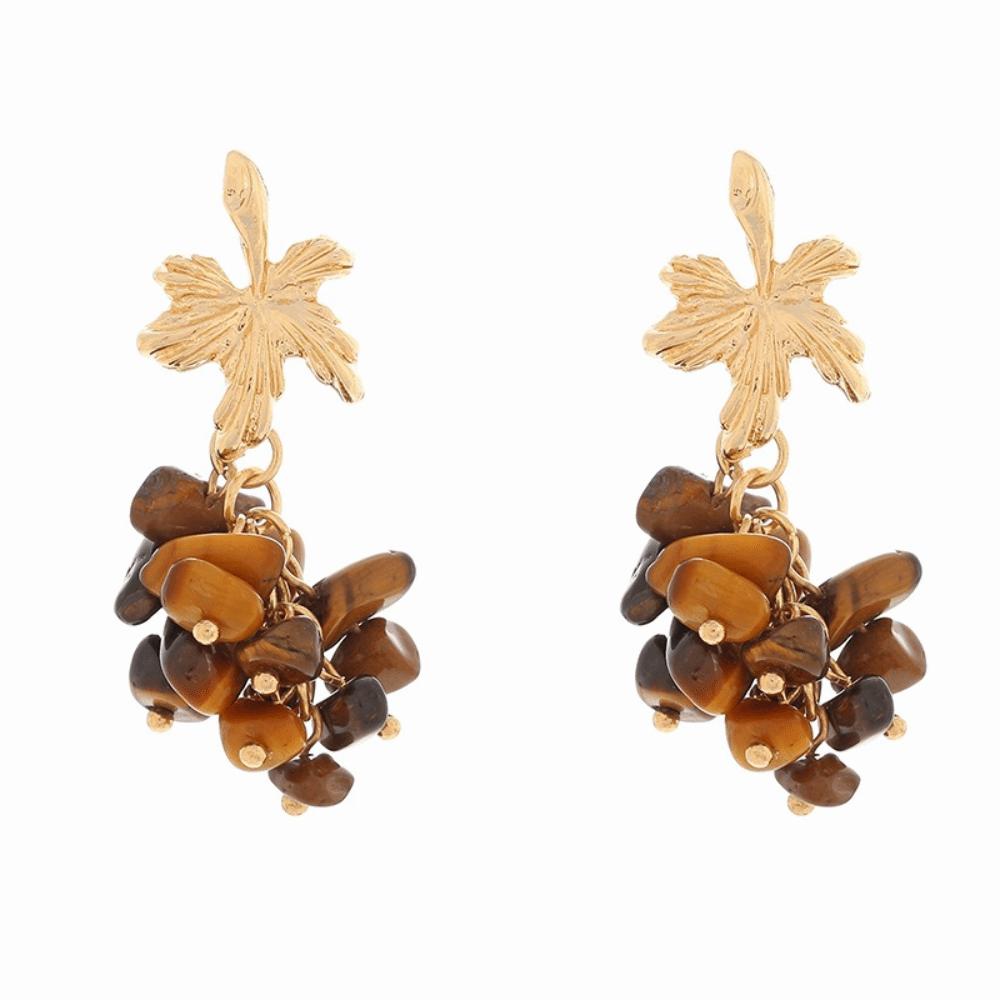 1 Pair Colorful Design Beaded Earrings Water Drop Shape Water Drop Earrings Special Occasions