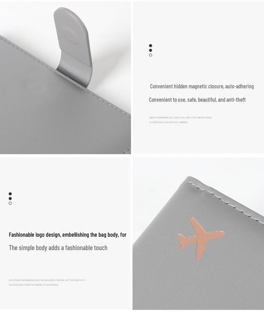 Портативный многофункциональный держатель для паспорта с RFID-защитой, с несколькими слотами для карт, из ПУ кожи, защитник билетов для пересечения границы