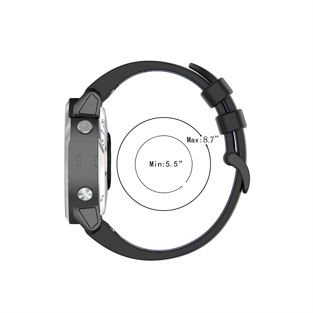 Replacement Straps Compatible for Garmin Fenix 7S 6S 6S Pro 5S 5S Pro Dual Color Watch Silicone Strap with Tool
