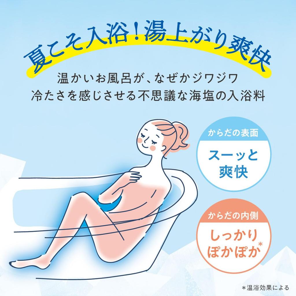 Global Product Planning Kimochi Ice Cold Bath Salts Penguin Feeling Cool Mint 50g Cooling Sensation with a Cool Mint (Strong Scent)