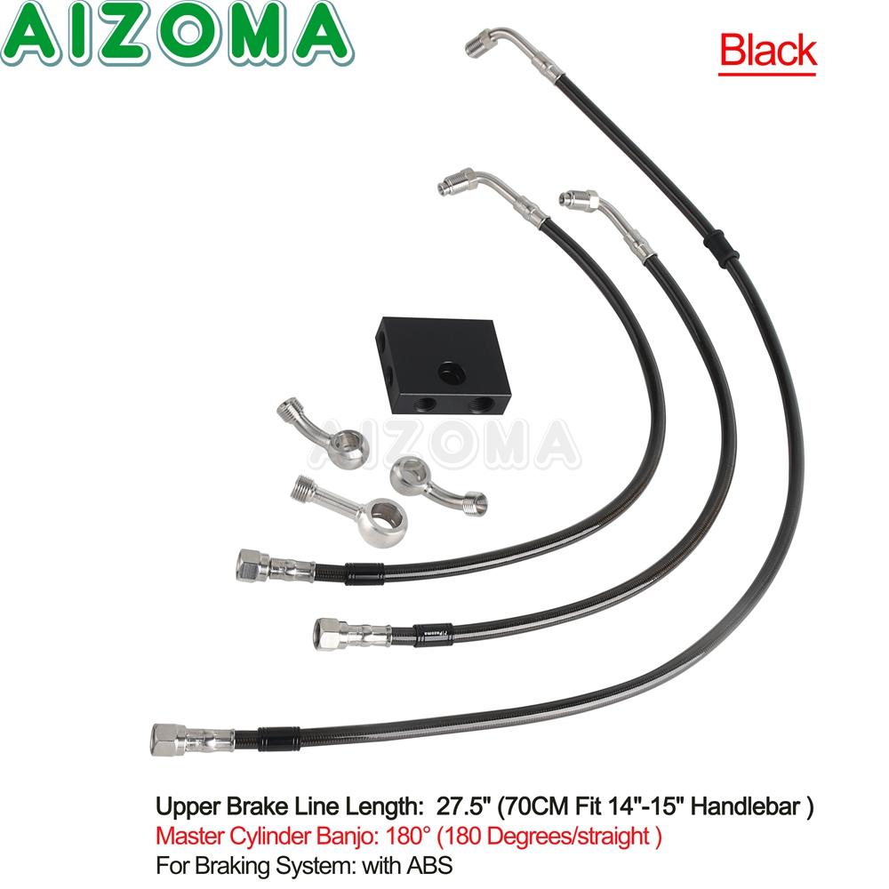 Motorcycle Brake Line 70cm Steel Clutch Hose Cable For Harley Sporster Roadster XL1200CX 2016-22 FXDR FXDRS 19-22 Softail 18-24