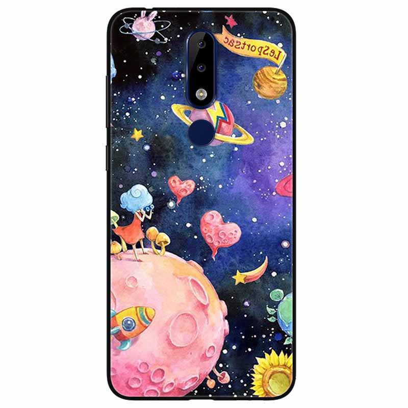 Для Nokia 5.1 Plus Чехол Мягкий Силикон Мультфильм Модный ТПУ Чехлы для Телефона для Nokia X5 Обложка 5.1Плюс Милый для NokiaX5 Защитный