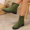 Fashion Fashion Suede Heeled Short Boots Designer Classical New Trends Shoes 2025 Winter Chelsea Snow Ankle Boots Party Cozy Zapatillas