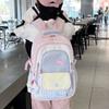 Школьный рюкзак японский высококачественный ins клетка стиль для девочки школьный рюкзак дофаминовый контрастный цвет студенческий стиль большая вместимость повседневный рюкзак